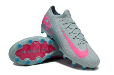 Unisex Nike Air Zoom Mercurial Vapor 16 Elite AG Artificial Grass Low-Tops Football Boots - Jade/Pink/White