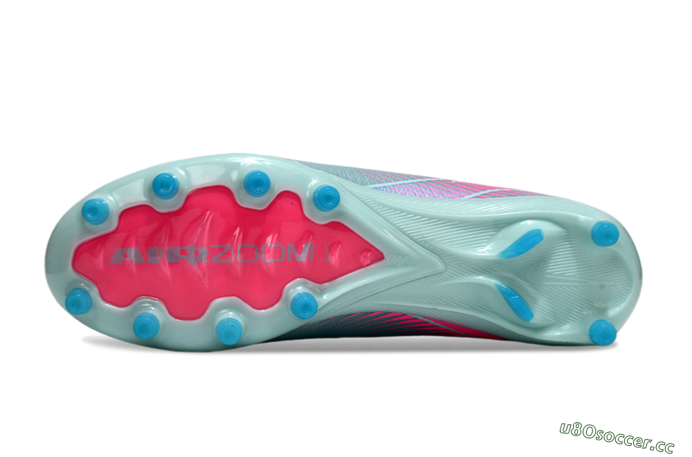 Unisex Nike Air Zoom Mercurial Vapor 16 Elite AG Artificial Grass Low-Tops Football Boots - Jade/Pink/White 6