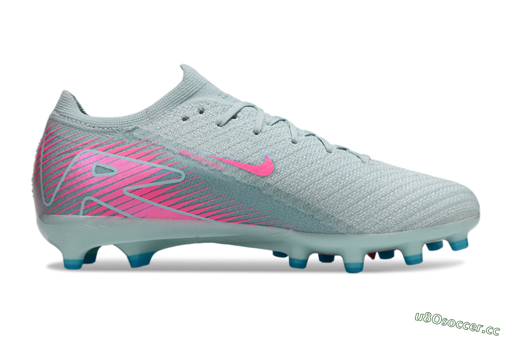 Unisex Nike Air Zoom Mercurial Vapor 16 Elite AG Artificial Grass Low-Tops Football Boots - Jade/Pink/White 7