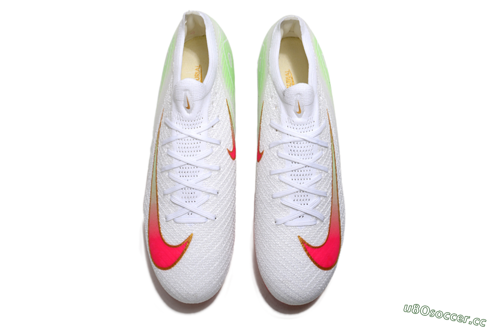 Unisex Nike Air Zoom Mercurial Vapor 16 Elite FG Firm Ground Low-Tops Football Boots - White/Red/Gold 4