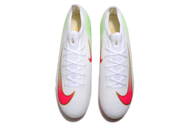 Unisex Nike Air Zoom Mercurial Vapor 16 Elite FG Firm Ground Low-Tops Football Boots - White/Red/Gold