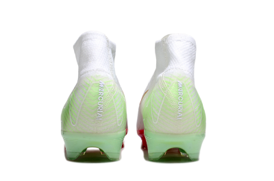 Unisex Nike Air Zoom Mercurial Superfly 10 Elite FG Firm Ground High-Tops Football Boots - White/Red/Gold