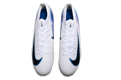 Unisex Nike Air Zoom Mercurial Vapor 16 Elite FG Firm Ground Low-Tops Football Boots - White/Black/Blue