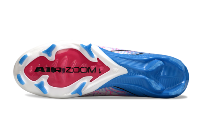 Unisex Nike Air Zoom Mercurial Vapor 16 Elite FG Firm Ground Low-Tops Football Boots - White/Black/Blue