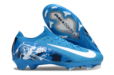 Unisex Nike Air Zoom Mercurial Vapor 16 Elite FG Firm Ground Low-Tops Football Boots - Blue/White/Black