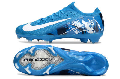 Unisex Nike Air Zoom Mercurial Vapor 16 Elite FG Firm Ground Low-Tops Football Boots - Blue/White/Black