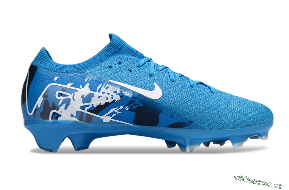 Unisex Nike Air Zoom Mercurial Vapor 16 Elite FG Firm Ground Low-Tops Football Boots - Blue/White/Black 7