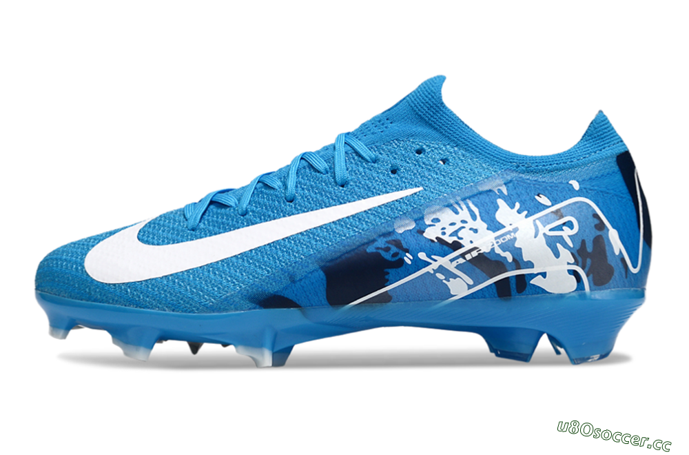 Unisex Nike Air Zoom Mercurial Vapor 16 Elite FG Firm Ground Low-Tops Football Boots - Blue/White/Black 0