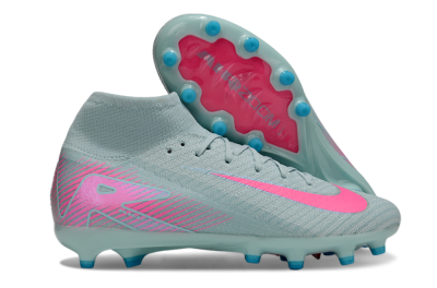 Unisex Nike Air Zoom Mercurial Superfly 10 Elite AG Artificial Grass High-Tops Football Boots - Jade/Pink