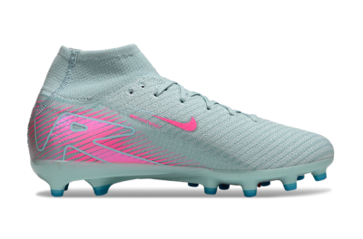 Unisex Nike Air Zoom Mercurial Superfly 10 Elite AG Artificial Grass High-Tops Football Boots - Jade/Pink