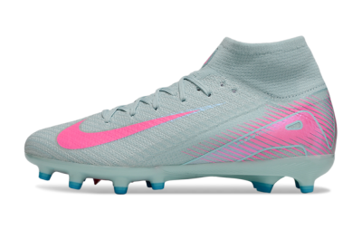 Unisex Nike Air Zoom Mercurial Superfly 10 Elite AG Artificial Grass High-Tops Football Boots - Jade/Pink