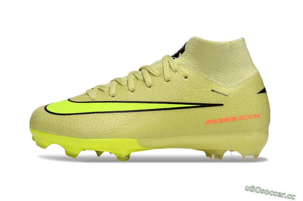 Kids Nike Air Zoom Mercurial Superfly 10 Elite FG Firm Ground High-Tops Football Boots - Yellow/Black 0
