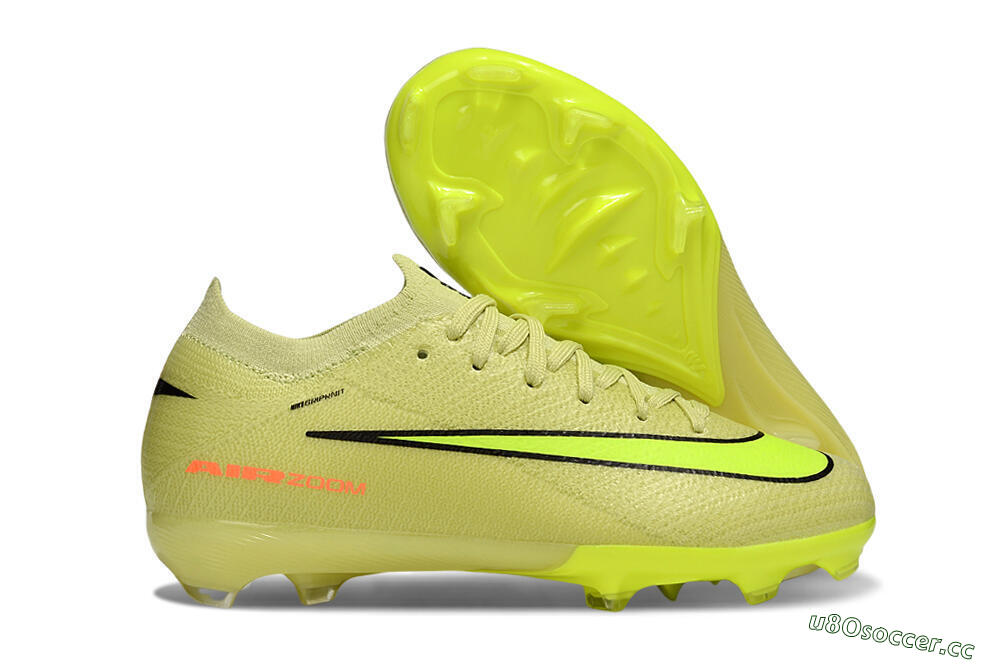 Kids Nike Air Zoom Mercurial Vapor 16 Elite FG Firm Ground Low-Tops Football Boots - Yellow/Black/Red 2