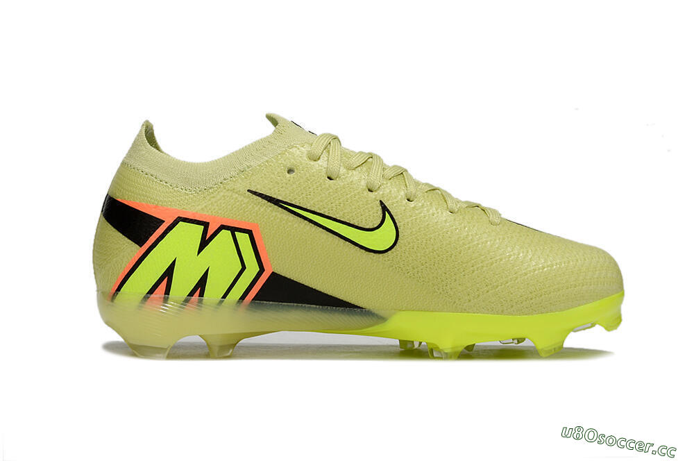 Kids Nike Air Zoom Mercurial Vapor 16 Elite FG Firm Ground Low-Tops Football Boots - Yellow/Black/Red 4