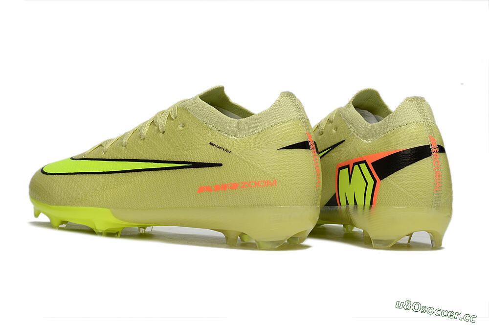 Kids Nike Air Zoom Mercurial Vapor 16 Elite FG Firm Ground Low-Tops Football Boots - Yellow/Black/Red 5