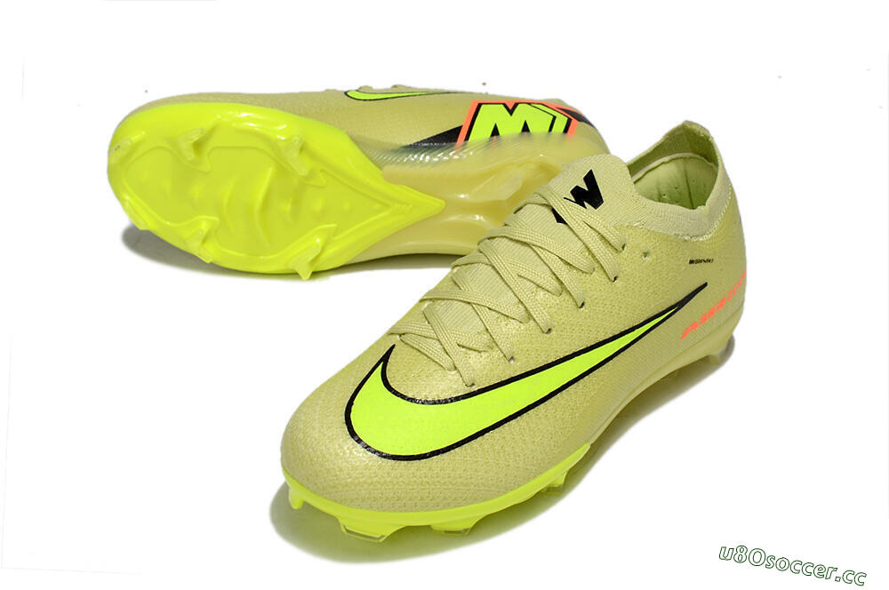 Kids Nike Air Zoom Mercurial Vapor 16 Elite FG Firm Ground Low-Tops Football Boots - Yellow/Black/Red 3