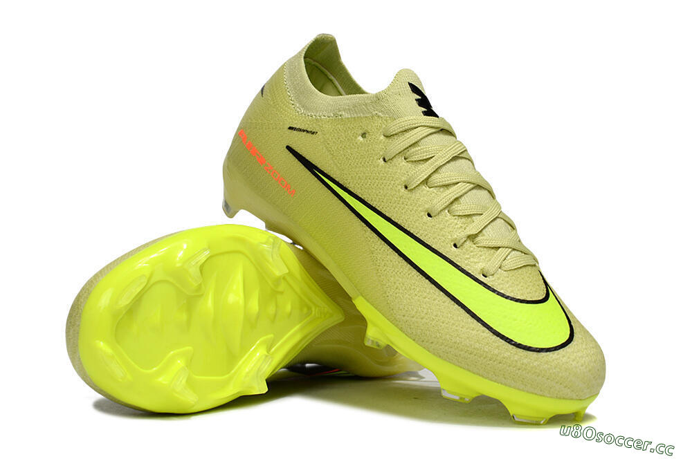 Kids Nike Air Zoom Mercurial Vapor 16 Elite FG Firm Ground Low-Tops Football Boots - Yellow/Black/Red 1