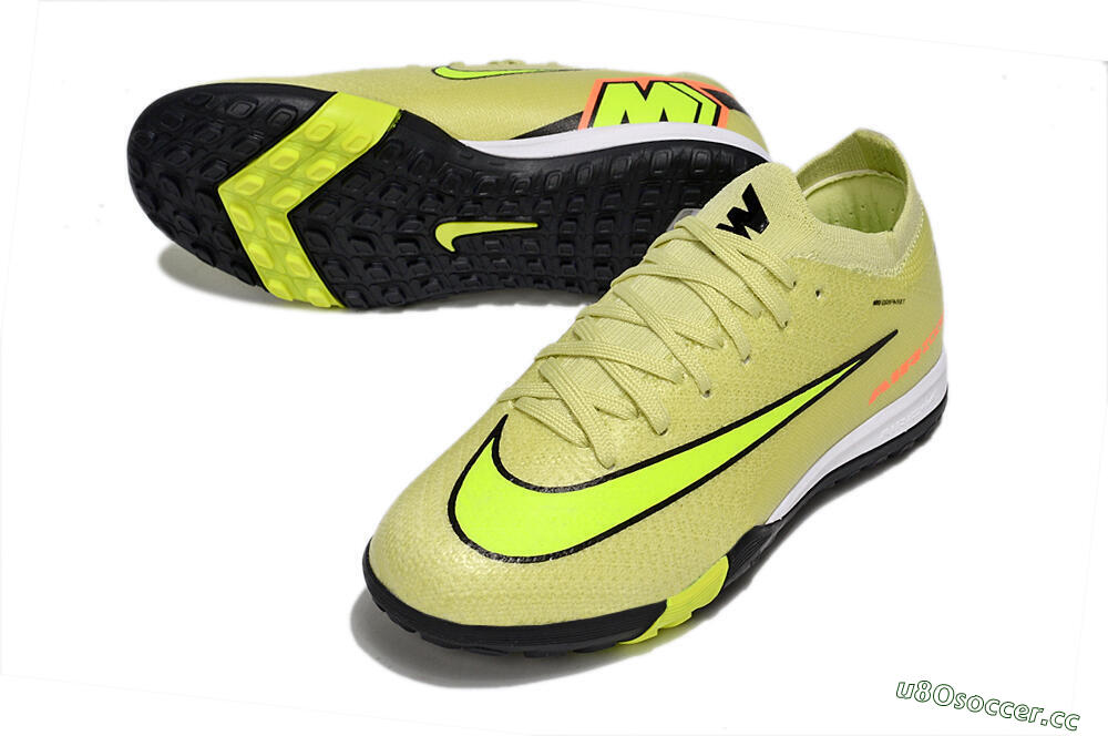 Kids Nike Air Zoom Mercurial Vapor 16 Elite TF Artificial Turf Low-Tops Football Shoes - Yellow/Black/Red 3
