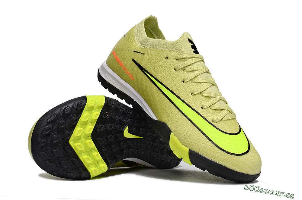 Kids Nike Air Zoom Mercurial Vapor 16 Elite TF Artificial Turf Low-Tops Football Shoes - Yellow/Black/Red 1