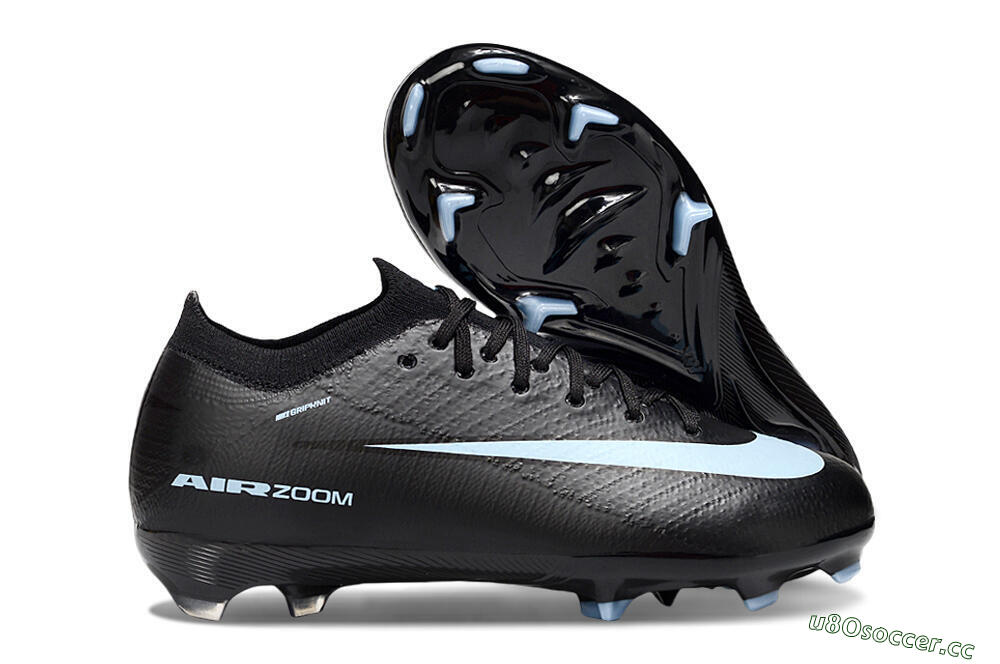 Kids Nike Air Zoom Mercurial Vapor 16 Elite FG Firm Ground Low-Tops Football Boots - Black/Jade 2