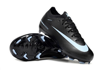 Kids Nike Air Zoom Mercurial Vapor 16 Elite FG Firm Ground Low-Tops Football Boots - Black/Jade