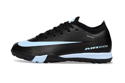 Kids Nike Air Zoom Mercurial Vapor 16 Elite TF Artificial Turf Low-Tops Football Shoes - Black/Jade