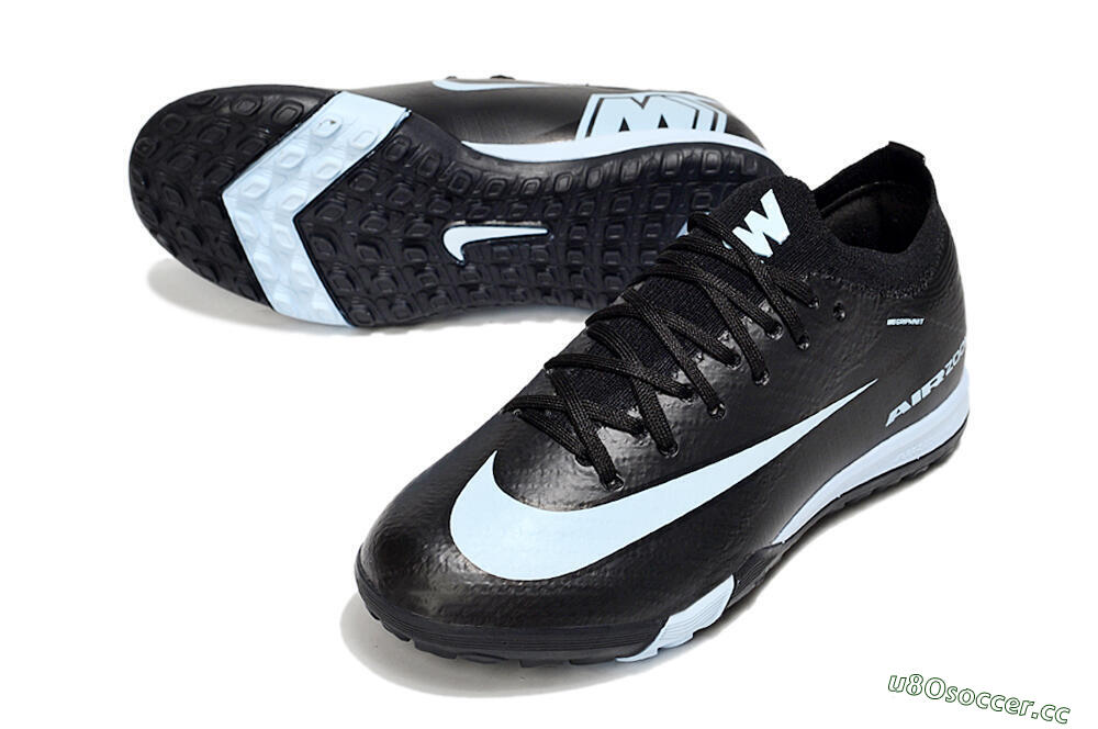 Kids Nike Air Zoom Mercurial Vapor 16 Elite TF Artificial Turf Low-Tops Football Shoes - Black/Jade 3