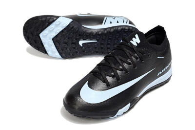 Kids Nike Air Zoom Mercurial Vapor 16 Elite TF Artificial Turf Low-Tops Football Shoes - Black/Jade