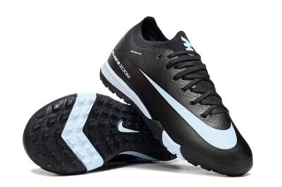 Kids Nike Air Zoom Mercurial Vapor 16 Elite TF Artificial Turf Low-Tops Football Shoes - Black/Jade