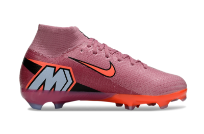 Kids Nike Air Zoom Mercurial Superfly 10 Elite FG Firm Ground High-Tops Football Boots - Pink/Red/Black
