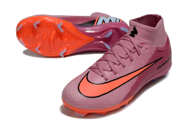 Kids Nike Air Zoom Mercurial Superfly 10 Elite FG Firm Ground High-Tops Football Boots - Pink/Red/Black