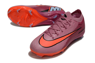Kids Nike Air Zoom Mercurial Vapor 16 Elite FG Firm Ground Low-Tops Football Boots - Pink/Black/Red