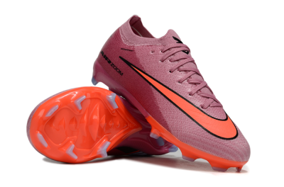 Kids Nike Air Zoom Mercurial Vapor 16 Elite FG Firm Ground Low-Tops Football Boots - Pink/Black/Red