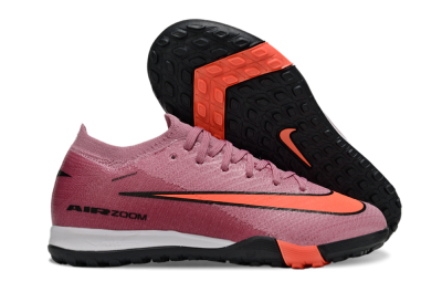Kids Nike Air Zoom Mercurial Vapor 16 Elite TF Artificial Turf Low-Tops Football Shoes - Pink/Black/Red