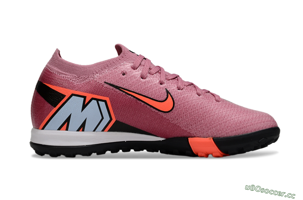 Kids Nike Air Zoom Mercurial Vapor 16 Elite TF Artificial Turf Low-Tops Football Shoes - Pink/Black/Red 4