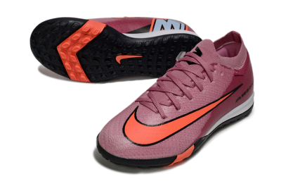 Kids Nike Air Zoom Mercurial Vapor 16 Elite TF Artificial Turf Low-Tops Football Shoes - Pink/Black/Red