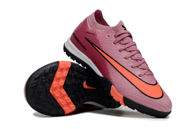 Kids Nike Air Zoom Mercurial Vapor 16 Elite TF Artificial Turf Low-Tops Football Shoes - Pink/Black/Red