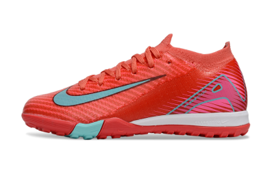 Kids Nike Air Zoom Mercurial Vapor 16 Elite TF Artificial Turf Low-Tops Football Shoes - Red/Jade/White