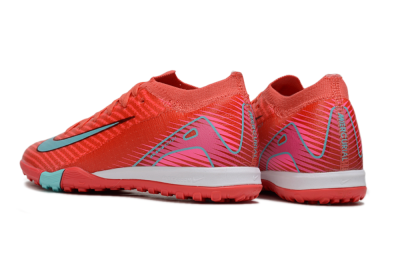 Kids Nike Air Zoom Mercurial Vapor 16 Elite TF Artificial Turf Low-Tops Football Shoes - Red/Jade/White