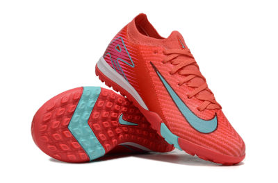 Kids Nike Air Zoom Mercurial Vapor 16 Elite TF Artificial Turf Low-Tops Football Shoes - Red/Jade/White