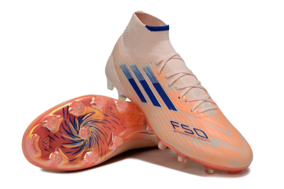 Men's Adidas F50 Elite Mid FG Firm Ground High-Tops Football Boots - Red/Blue/White