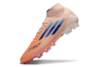 Men's Adidas F50 Elite Mid FG Firm Ground High-Tops Football Boots - Red/Blue/White