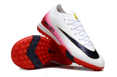 Kids Nike Air Zoom Mercurial Vapor 16 Elite TF Artificial Turf Low-Tops Football Shoes - White/Black/Red