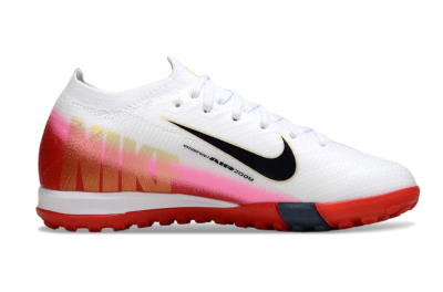 Kids Nike Air Zoom Mercurial Vapor 16 Elite TF Artificial Turf Low-Tops Football Shoes - White/Black/Red