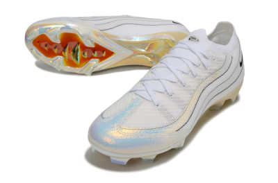 Unisex Nike Air Zoom Mercurial Vapor 16 Elite FG Firm Ground Low-Tops Football Boots - White/Beige/Gold