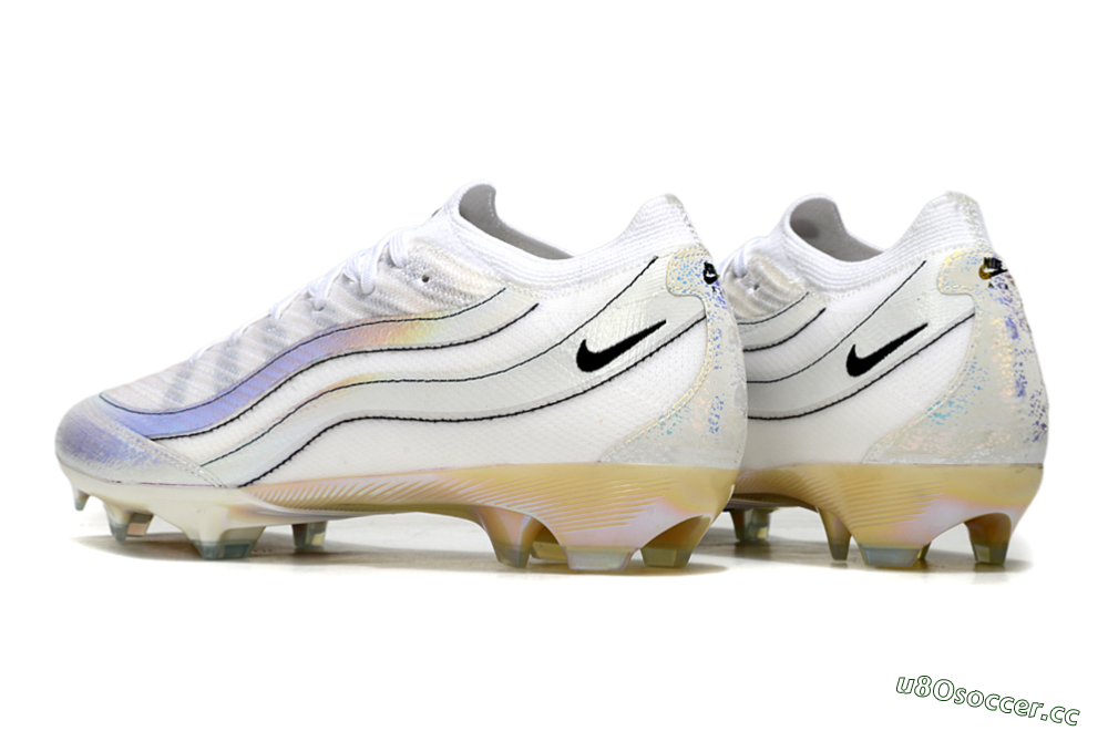 Unisex Nike Air Zoom Mercurial Vapor 16 Elite FG Firm Ground Low-Tops Football Boots - White/Beige/Gold 4