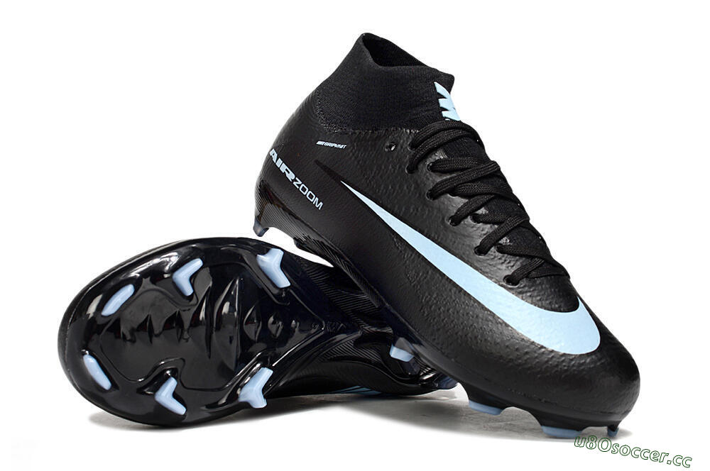 Kids Nike Air Zoom Mercurial Superfly 10 Elite FG Firm Ground High-Tops Football Boots - Black/Jade 1