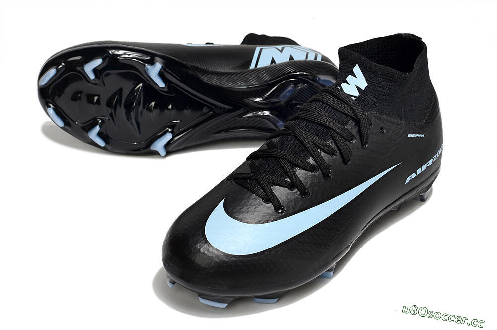 Kids Nike Air Zoom Mercurial Superfly 10 Elite FG Firm Ground High-Tops Football Boots - Black/Jade 3
