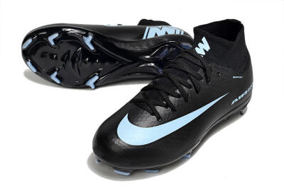 Kids Nike Air Zoom Mercurial Superfly 10 Elite FG Firm Ground High-Tops Football Boots - Black/Jade