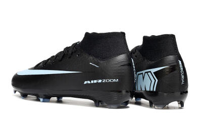 Kids Nike Air Zoom Mercurial Superfly 10 Elite FG Firm Ground High-Tops Football Boots - Black/Jade